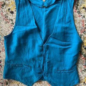 Vibrant Blue Sleeveless Vest